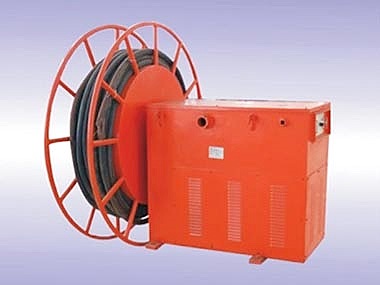Time-Limited hindered rotaton torque motor type cable drum